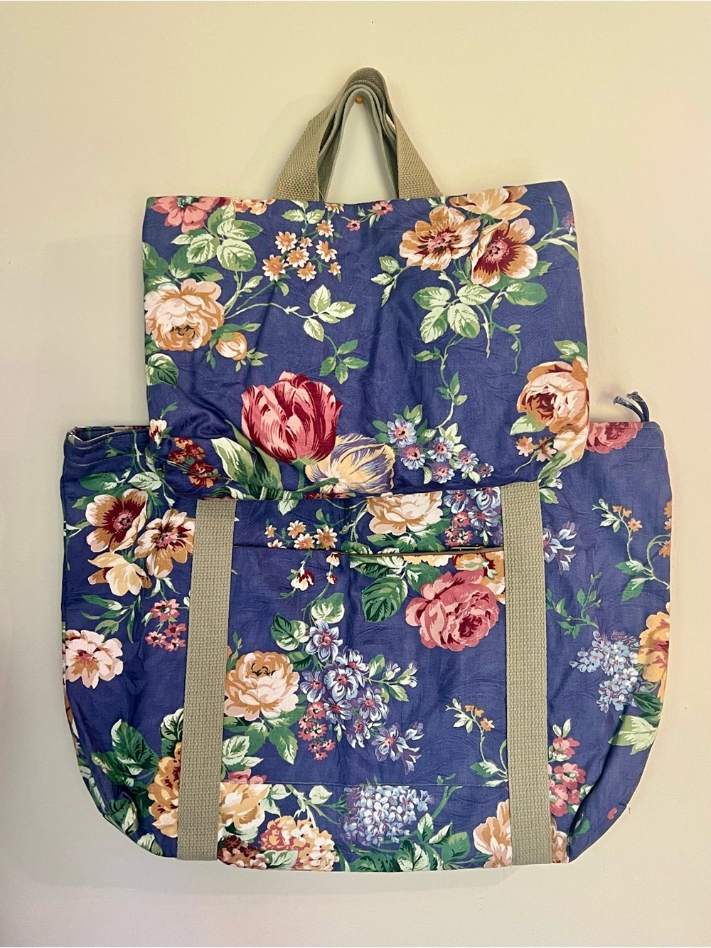Gloria Rae Floral Cottagecore Weekender Tote + Cosmetic Organizer